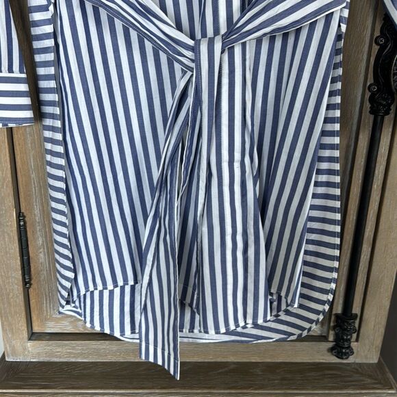T by Alexander Wang Stripe Tie Front Shirtdress size 2 - Picture 10 of 14